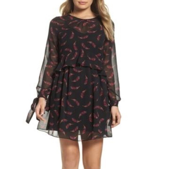 Sam Edelman Dresses & Skirts - NWT Sam Edelman Feather Black Babydoll Dress New